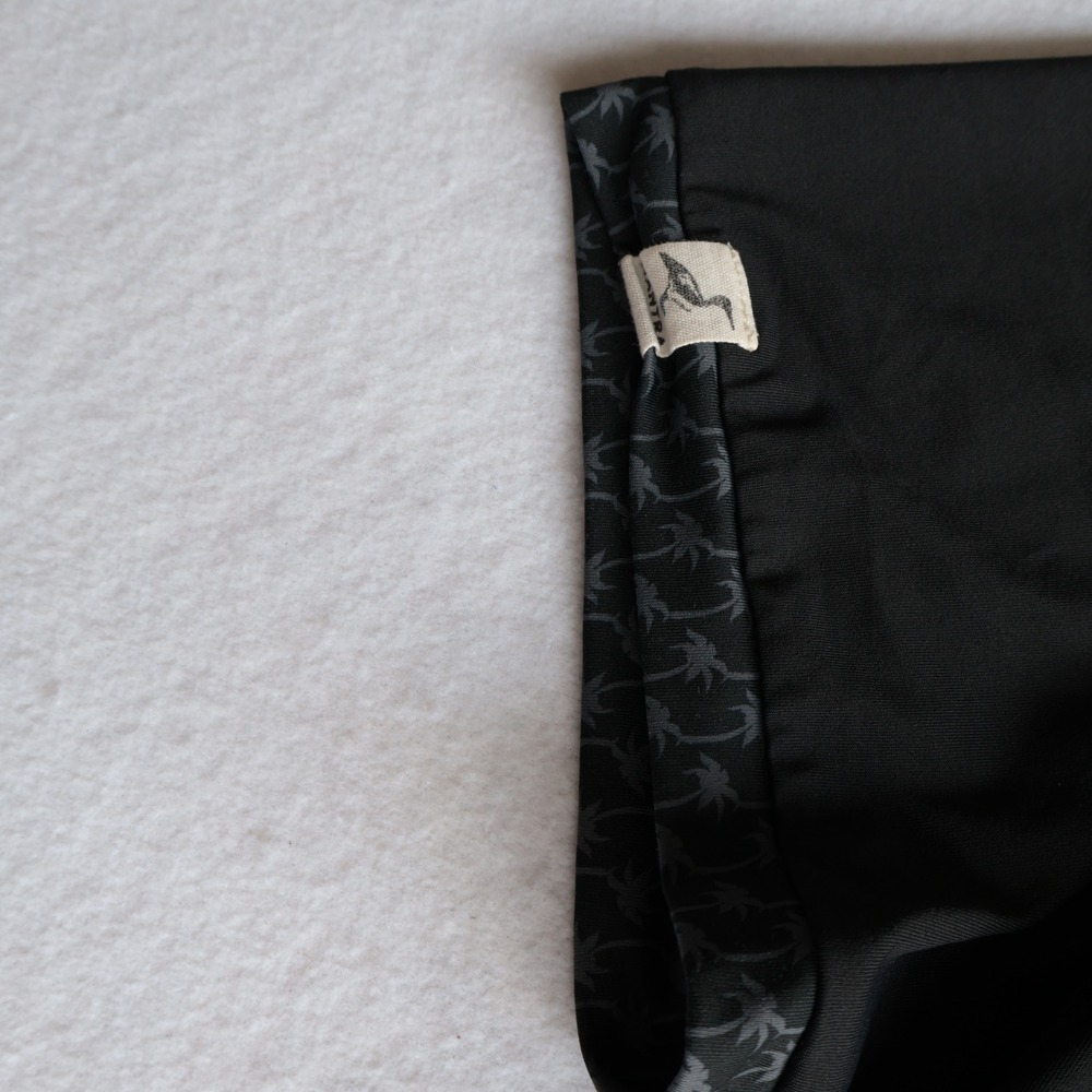 Mantra Black Catalyst Performance Polo Shirt Men XL Palm Tree Print Blade Collar - Picture 7 of 11